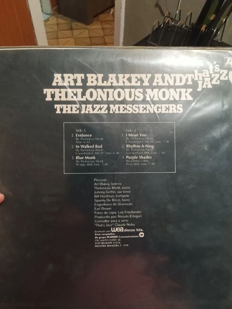 LP disco de vinil art Blakey and thelonious monk jazz messengers - Foto 2