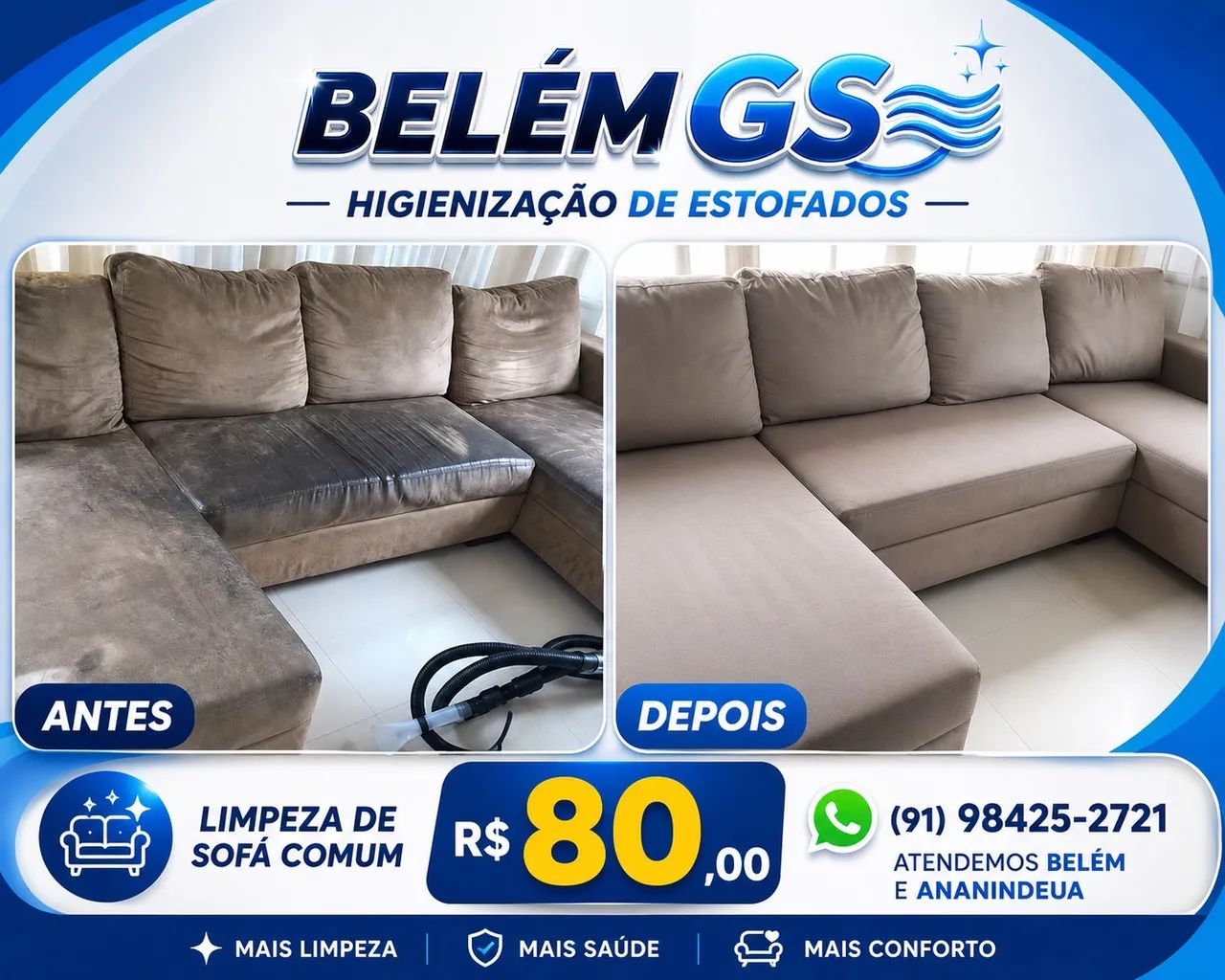 Limpeza de sofá, estofados - Foto 2