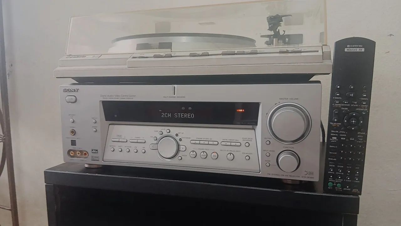 Receiver Sony STR DE 885 Com Controle. 
