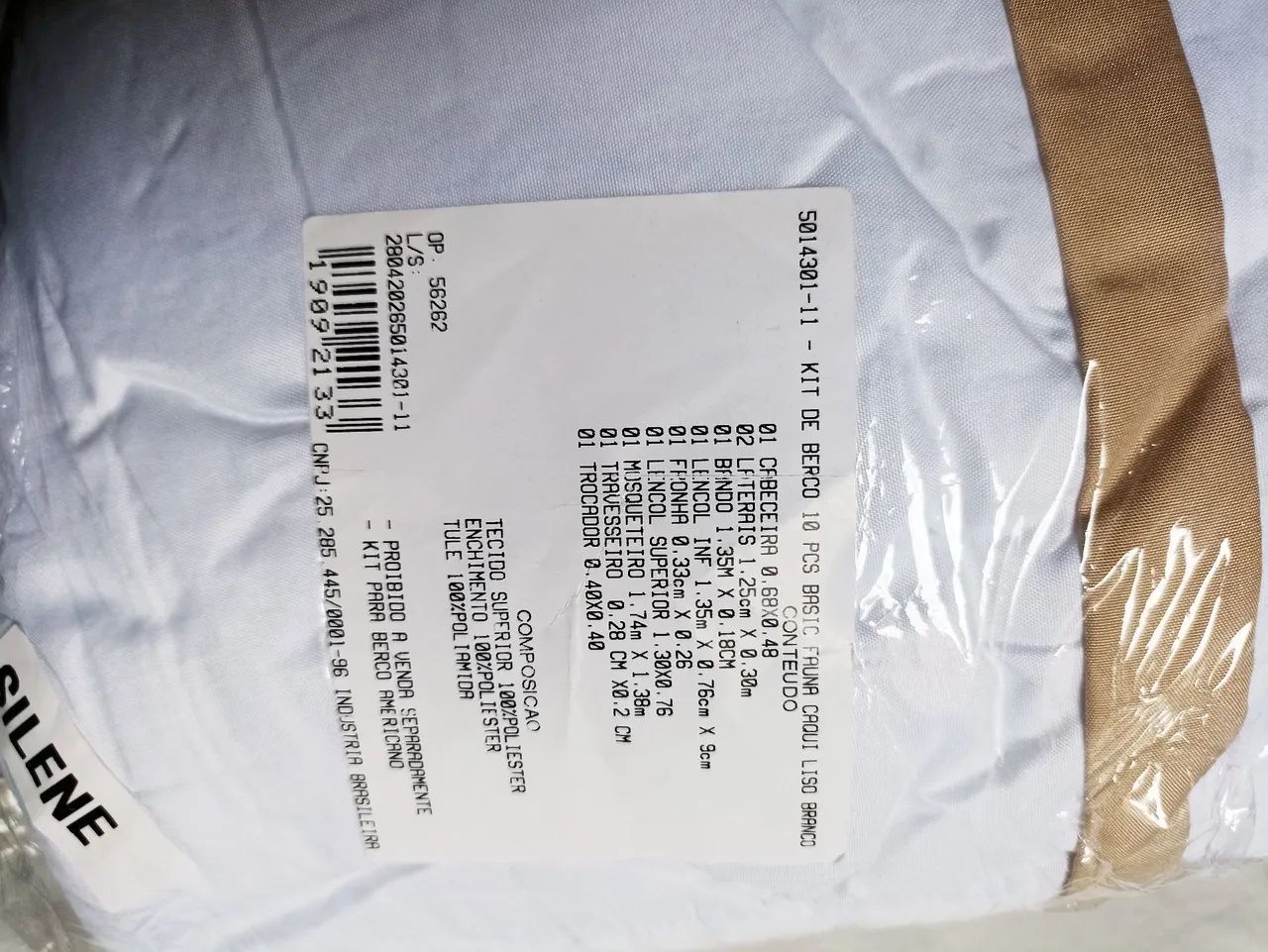 Kit berço 10 pcs basic fauna caqui  - Foto 2