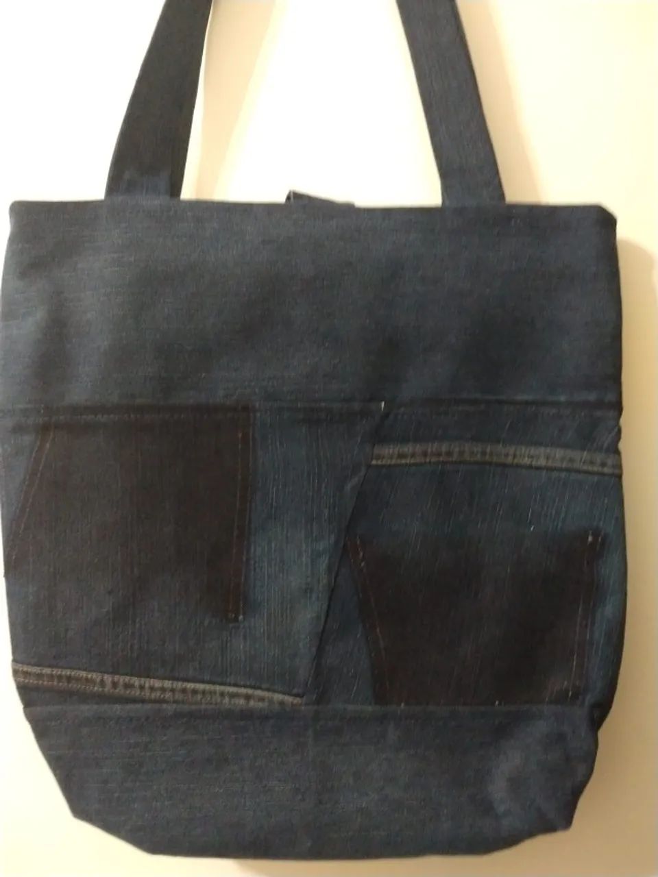 Bolsa Jeans Artesanal modelo único Cod 009 - Foto 3