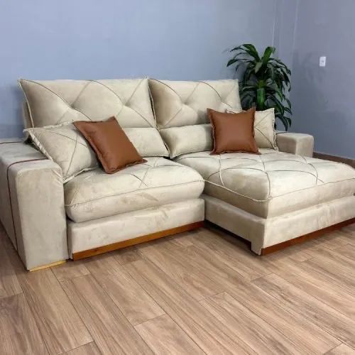 Sofá Retrátil e Reclinável Gran Bello 2.50m Entrega Rápida - Foto 3