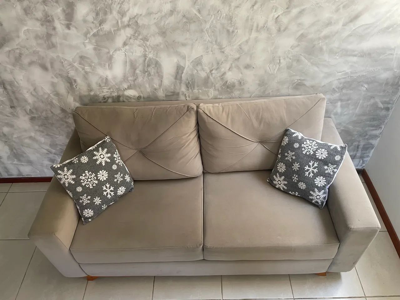 Sofá 2 Lugares - Cor Cinza - Foto 5