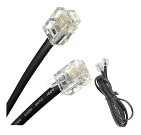 Cabo Extensor P/ Telefone Rj11 4 Vias 5m Preto Storm *ENTREGA GRÁTIS* - Foto 3