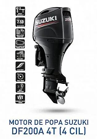 Motor Suzuki 200 AZX (4cc) 4T - Motor de Popa