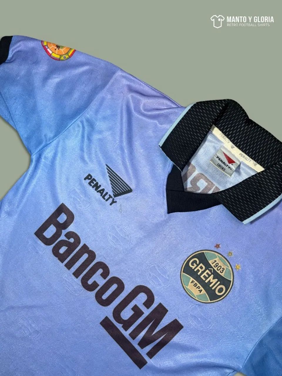 camisa grêmio 1998 #5 celeste - Foto 2
