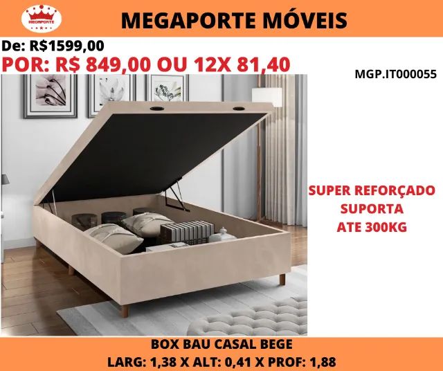 BOX BAÚ CASAL 1.38 - Foto 4