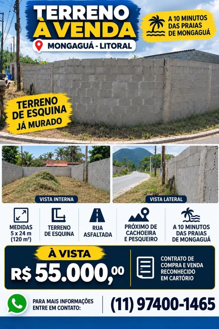 Terreno em Mongaguá 