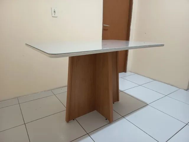 Mesa de Jantar com 4 Cadeiras Eames Estofadas 120x80 - Foto 4
