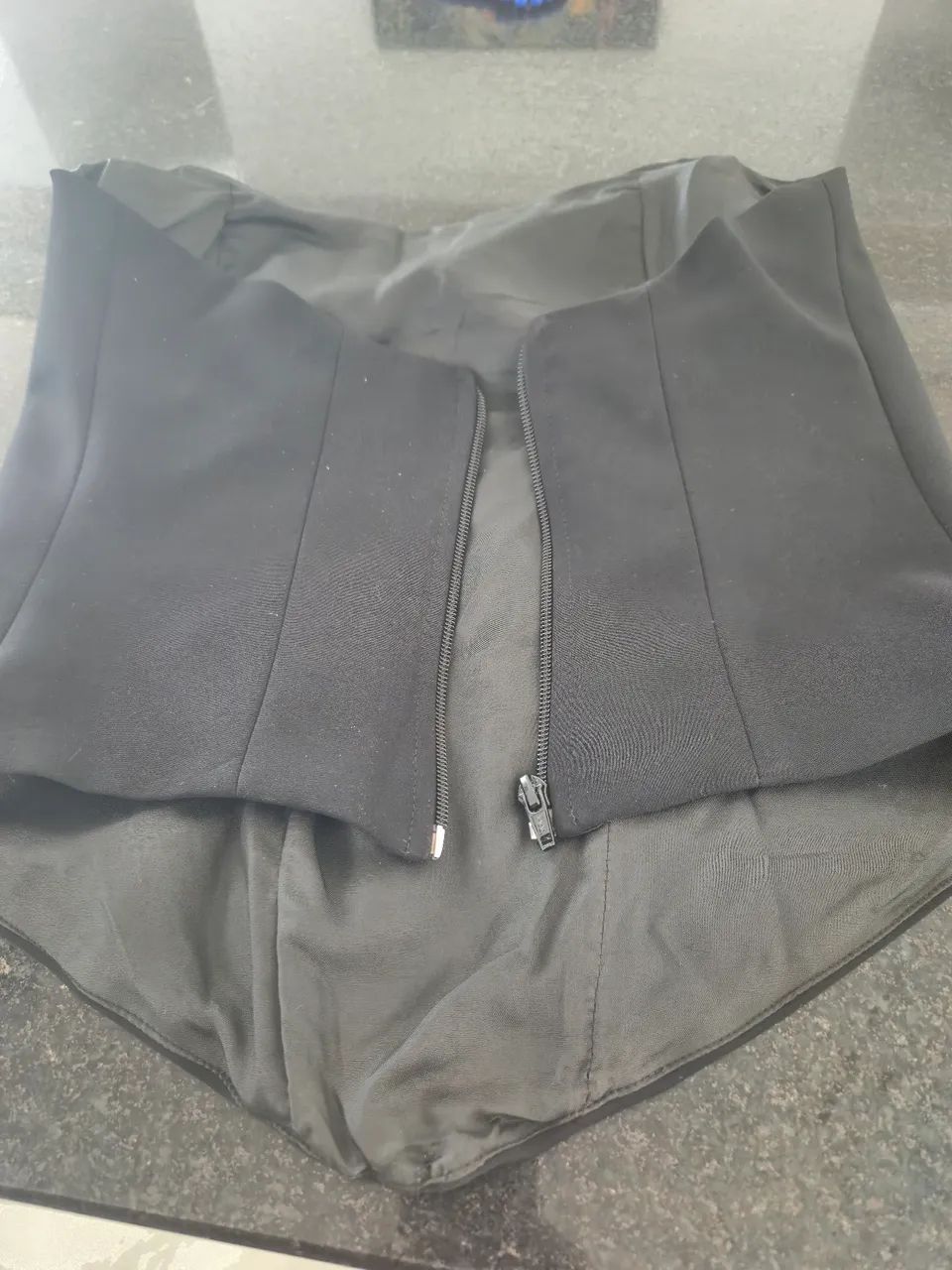 Corset preto com aplicacao bordada - Foto 2