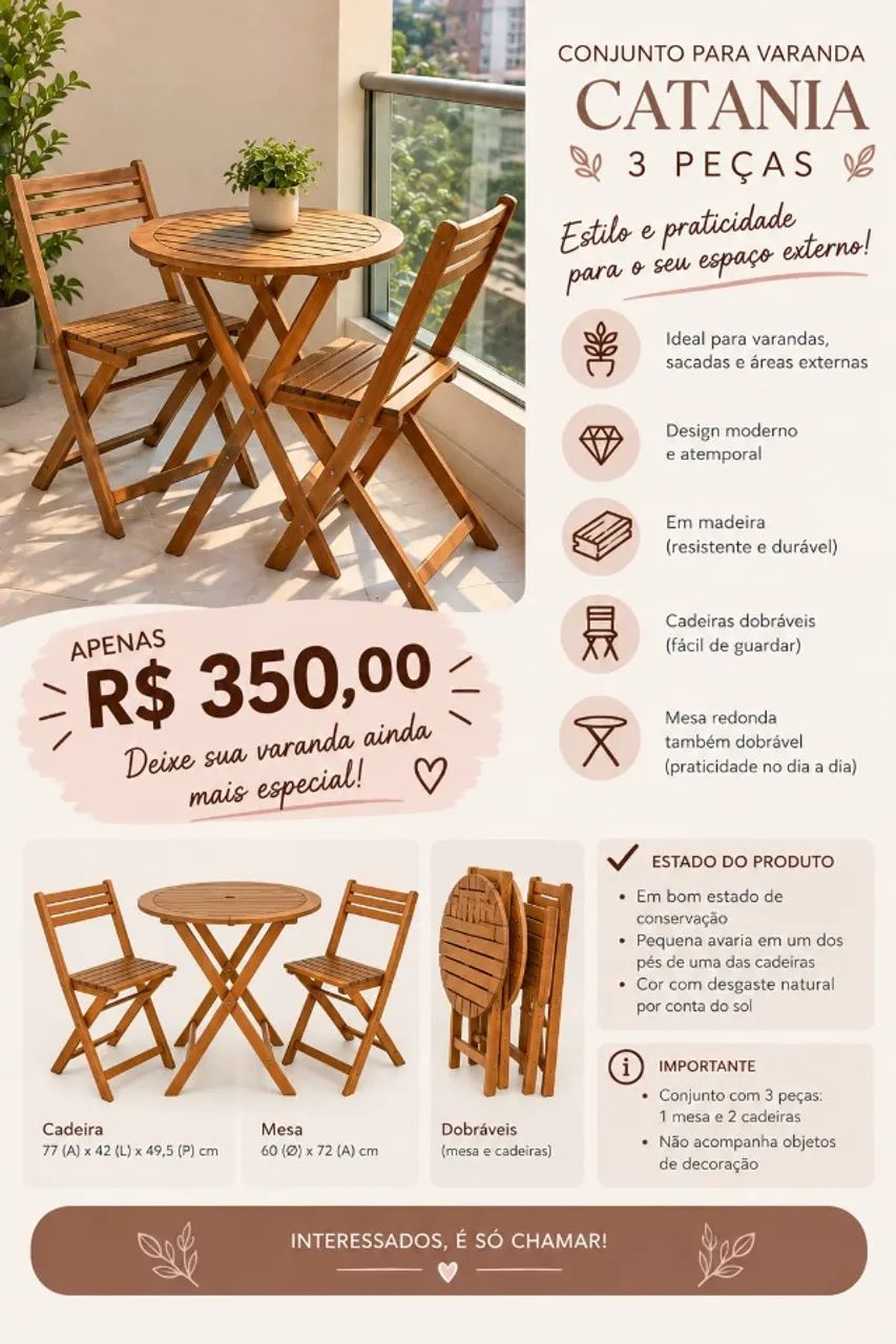 Mesa de madeira - Foto 2