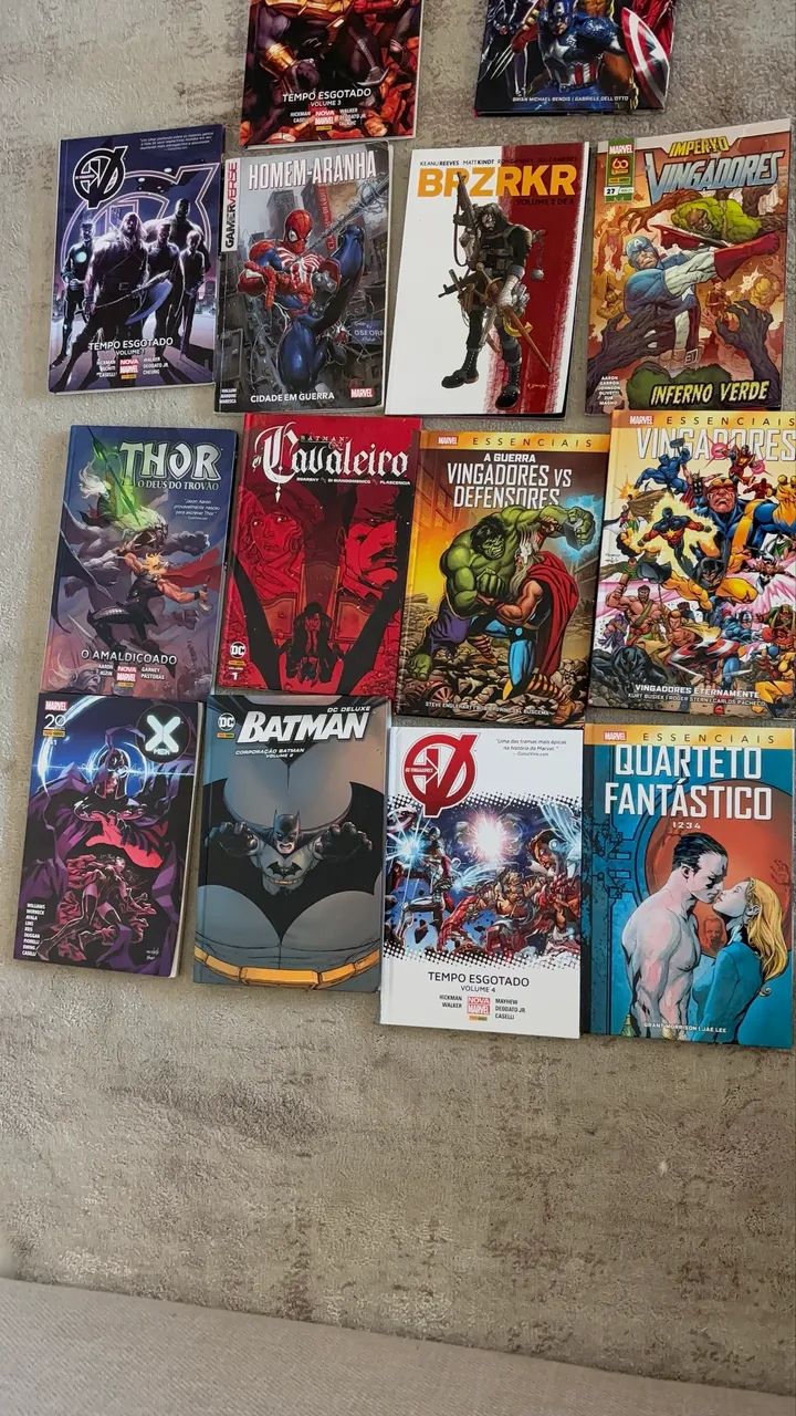Livros Marvel e Dc 