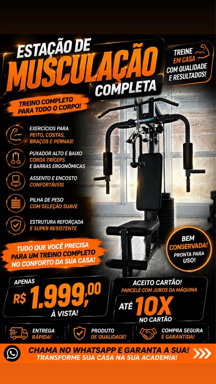 Estação de academia semi nova 