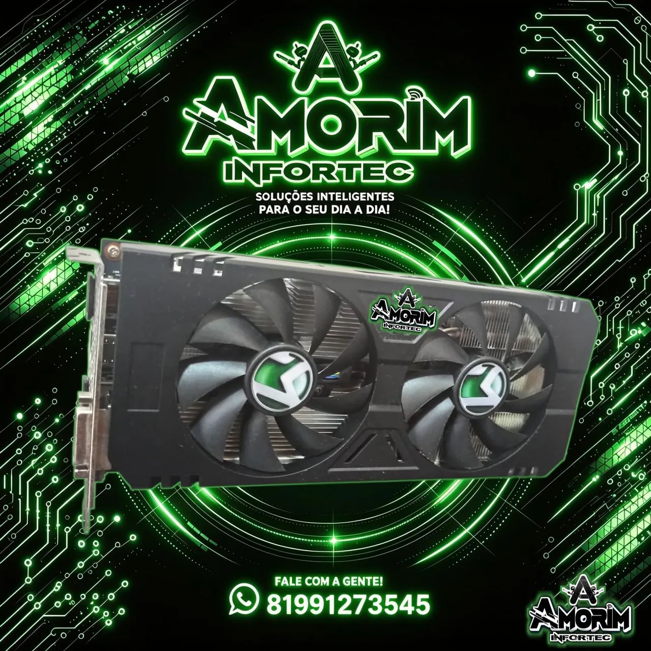PLACA DE VIDEO RX580 8GB 2048SP - 256BITS - MAXSUN