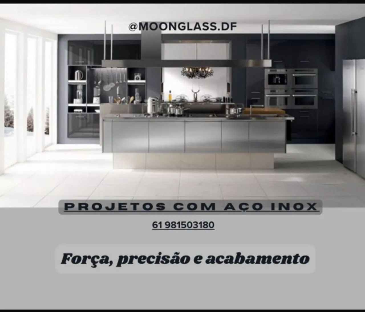 Trabalhos sofisticados em inox 