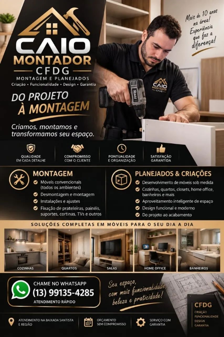 Móveis Planejados Sob Medida e Montagens de Móveis