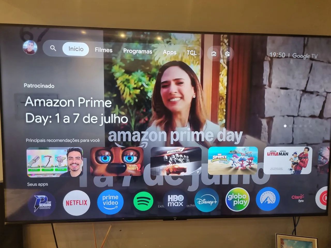 Tv android tcl 65 polegadas 4k