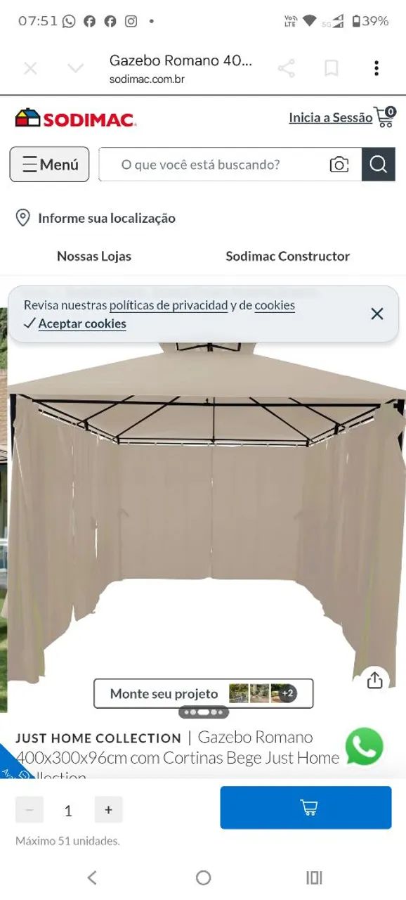 Pergolado , Gazebo romano - Foto 4