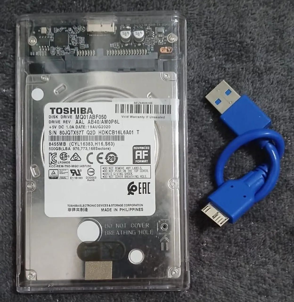 HD externo 500 gb