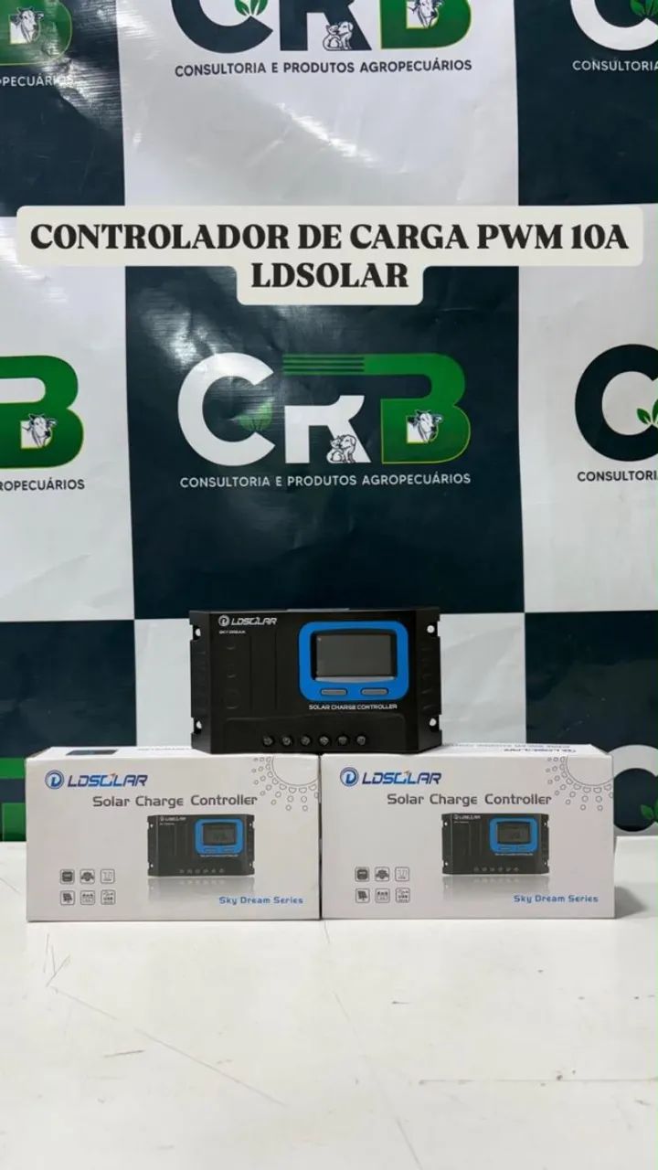 Controlador de Carga PWM 10 amp e 20 amp