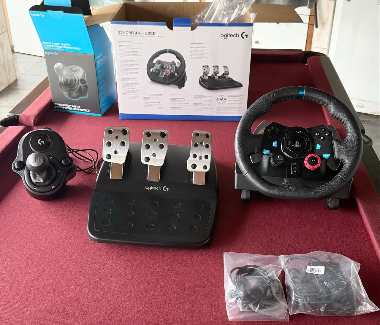 Volante Logitech g29 + câmbio Logitech 