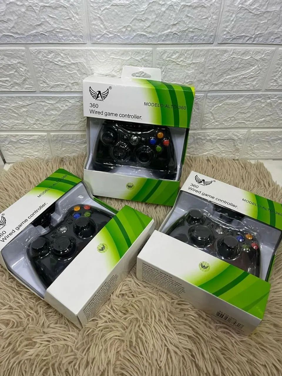 Controle joy funciona tv smarts PC  notebook vídeo gamer com fio 2m 