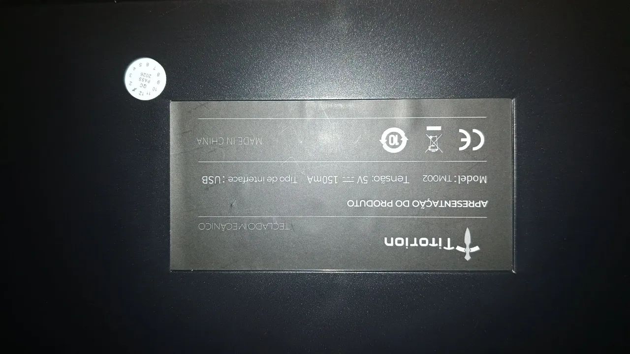 Teclado mecânico 60%, marca "Titorion" switch Red - Foto 2