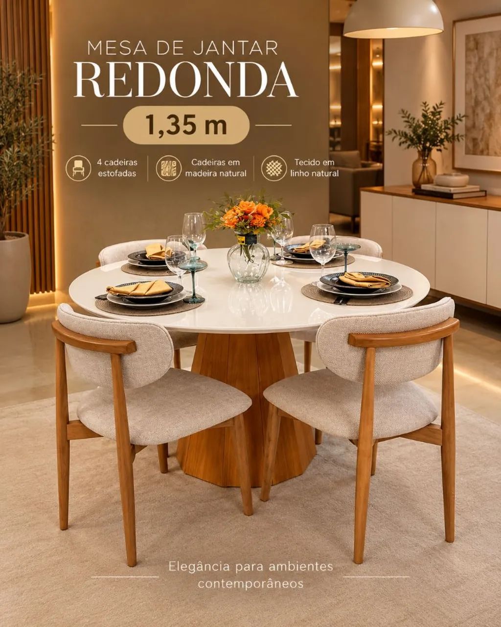 Mesa Jantar Redonda 