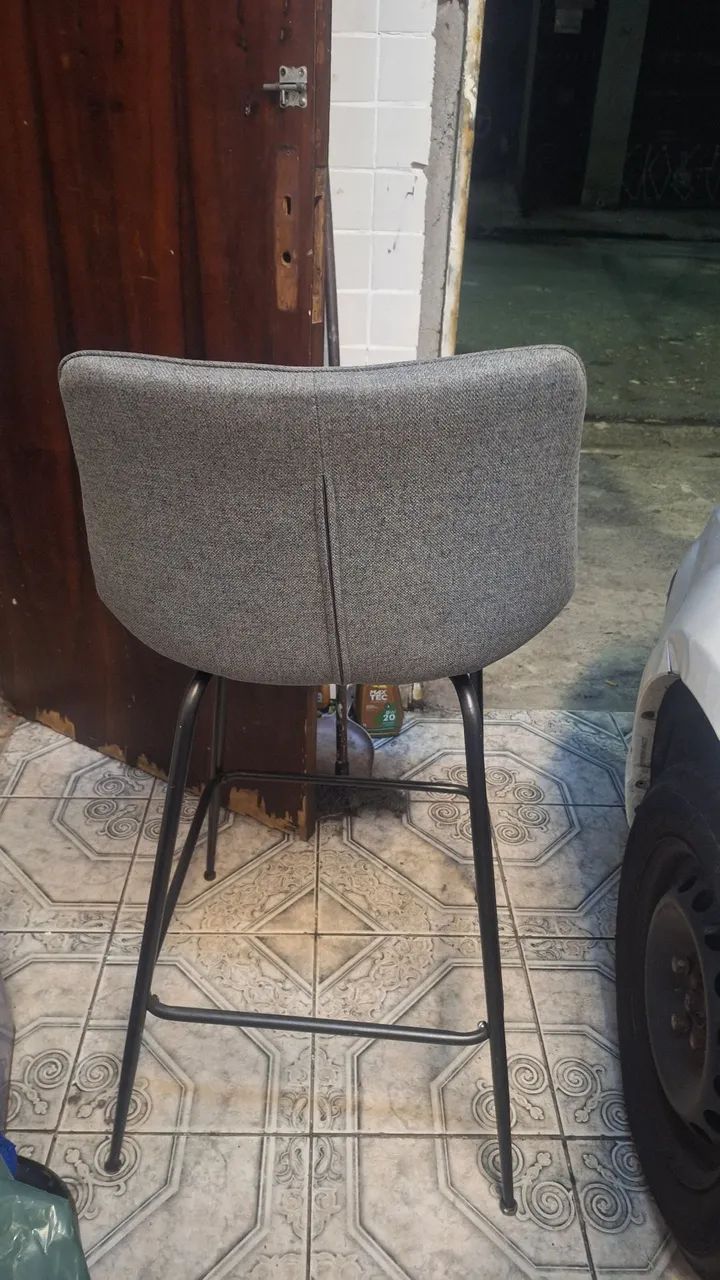 Cadeira banqueta alta com apoio lombar - Foto 3