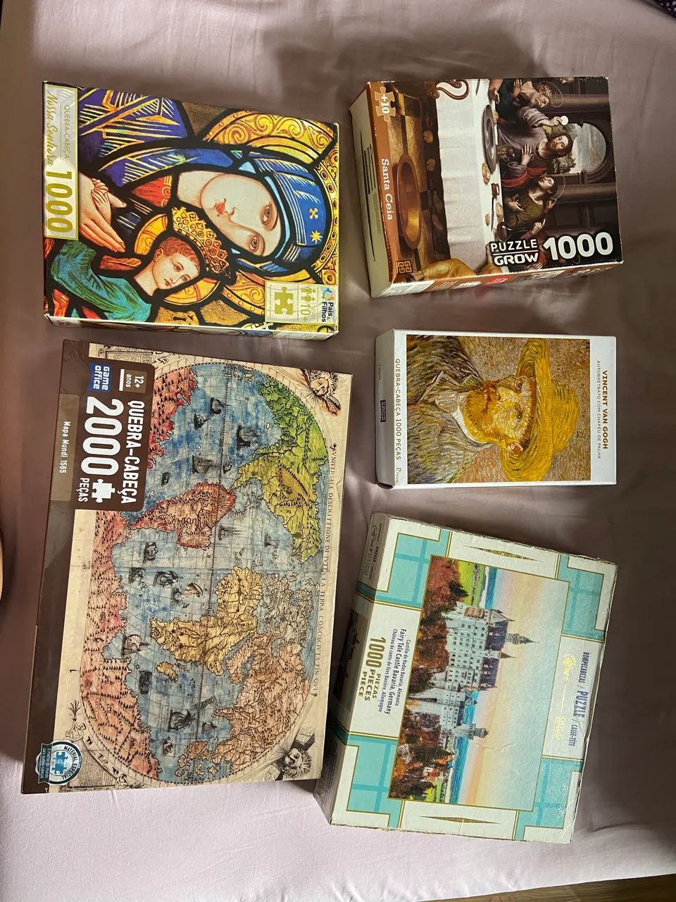 Kit Quebra Cabeça 5 unidades 