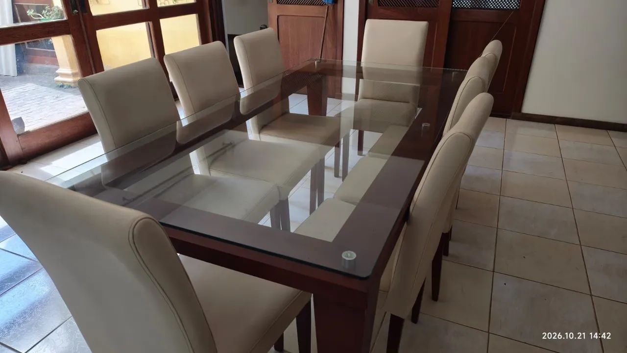 Mesa jantar 8 lugares 2mx1m  - Foto 2