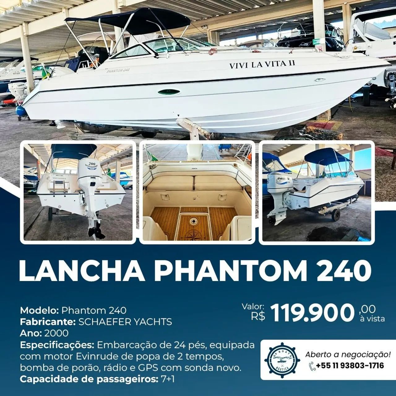 Lancha phantom 240 