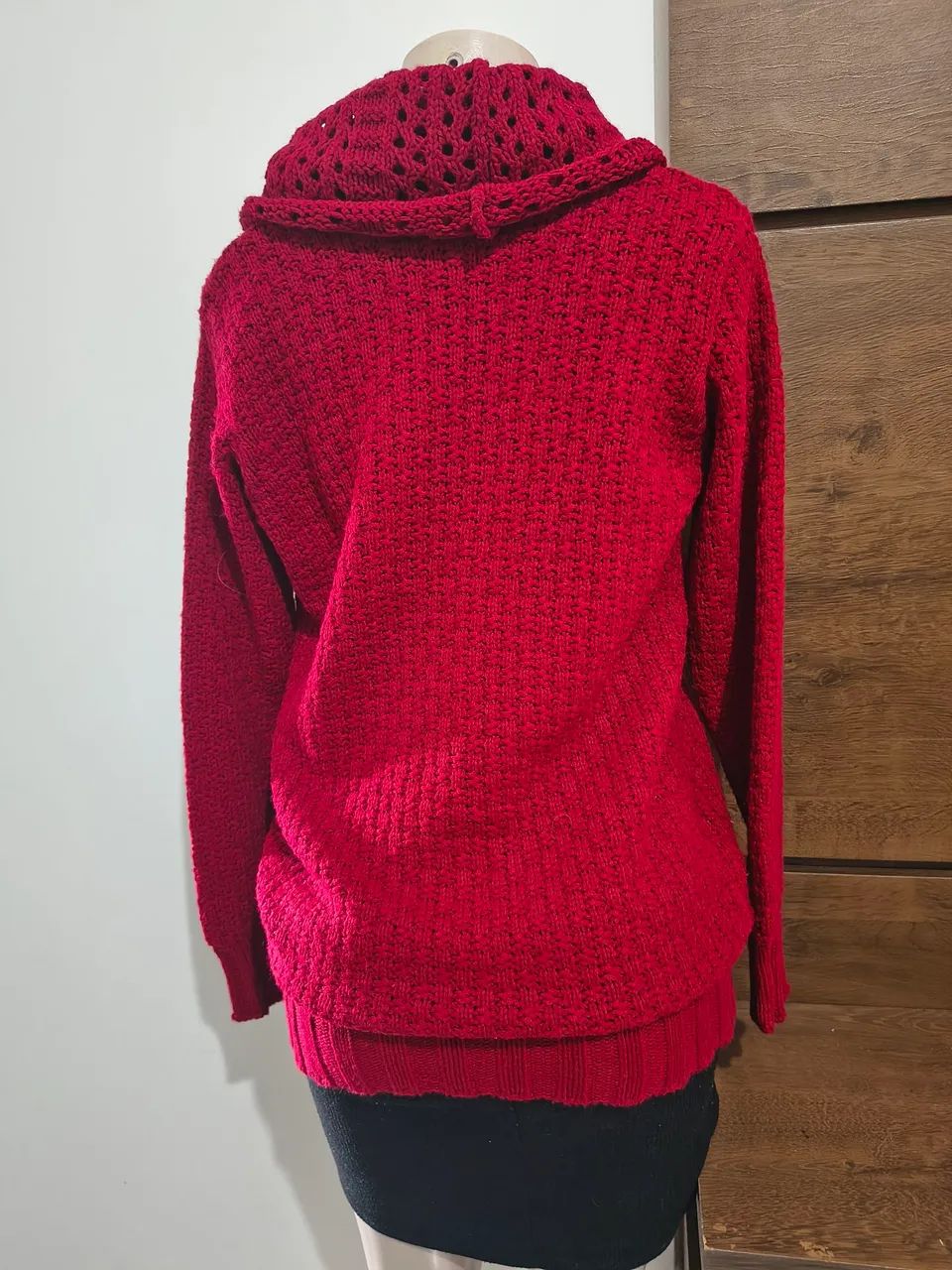 Blusão de tricô feminino - Foto 4