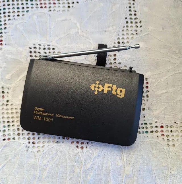 receptor de microfone sem fio da marca Ftg, modelo WM-1001. sem teste