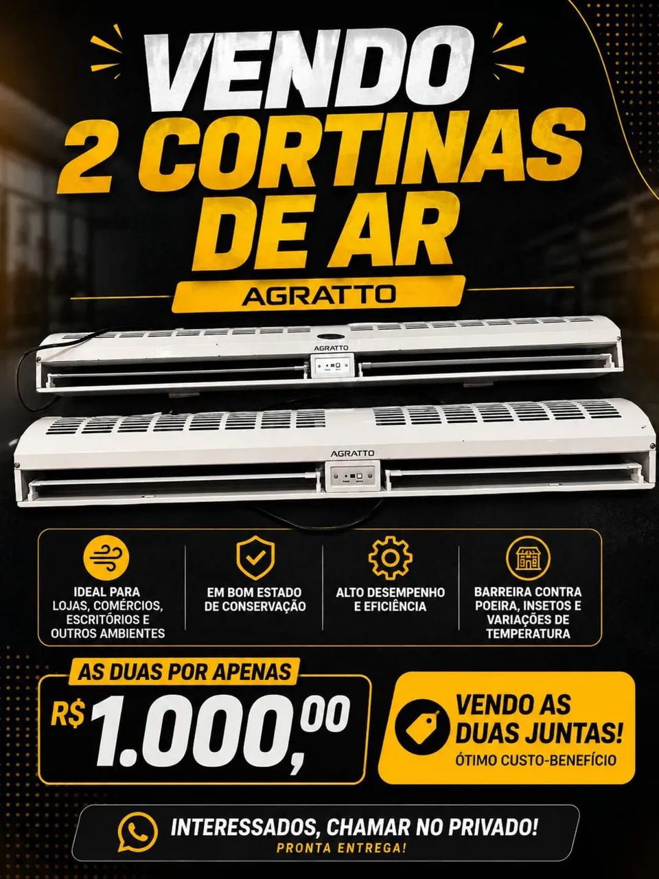 VENDO CORTINAS DE AR 