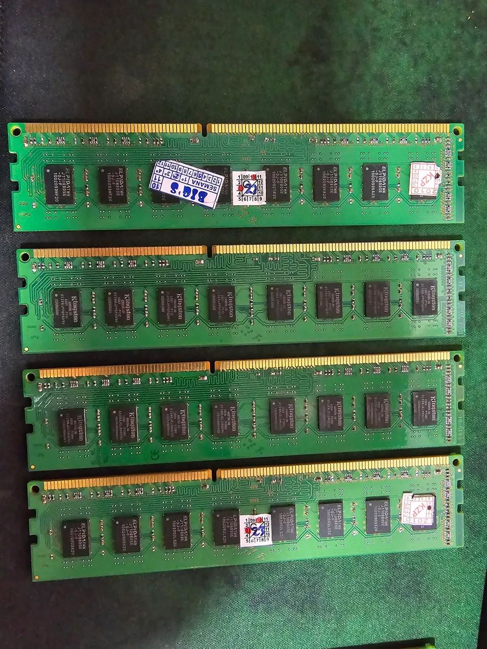 Lote memória ram ddr3