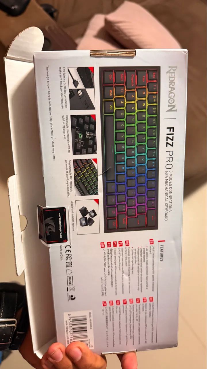 Teclado 60% Redragon - FIZZ PRO - Foto 2