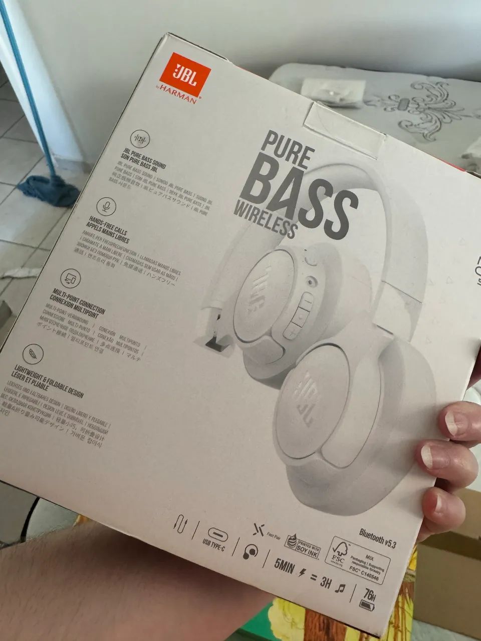 FONE DE OUVIDO BLUETOOTH  HEADSET JBL ORIGINAL 720bt  - Foto 2