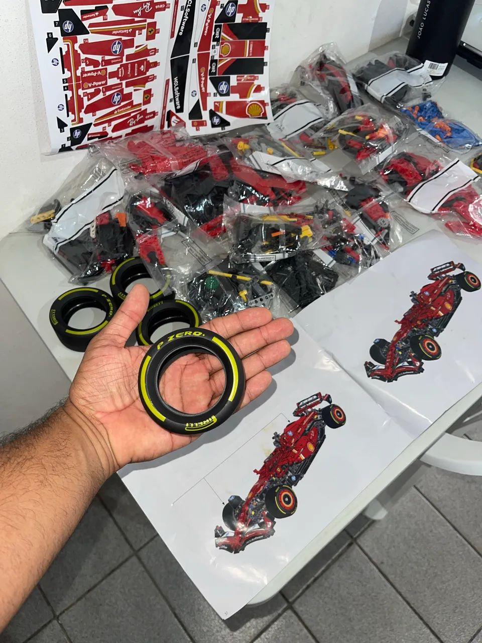 Lego genérico fórmula 1 vermelha  - Foto 4