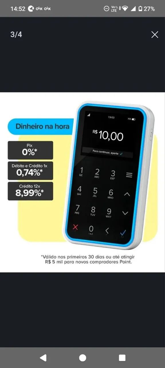 Máquina de vendas POINT AIR mercado pago  - Foto 2
