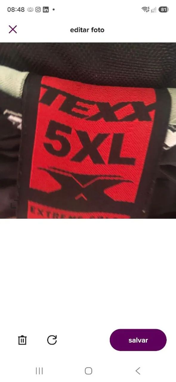 Calça texx motociclista 5xl - Foto 2