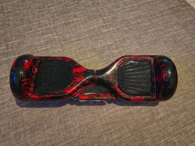 Hoverboard red fire 6,5" c/ bluetooth e led - Pouco uso, novinho - Foto 2