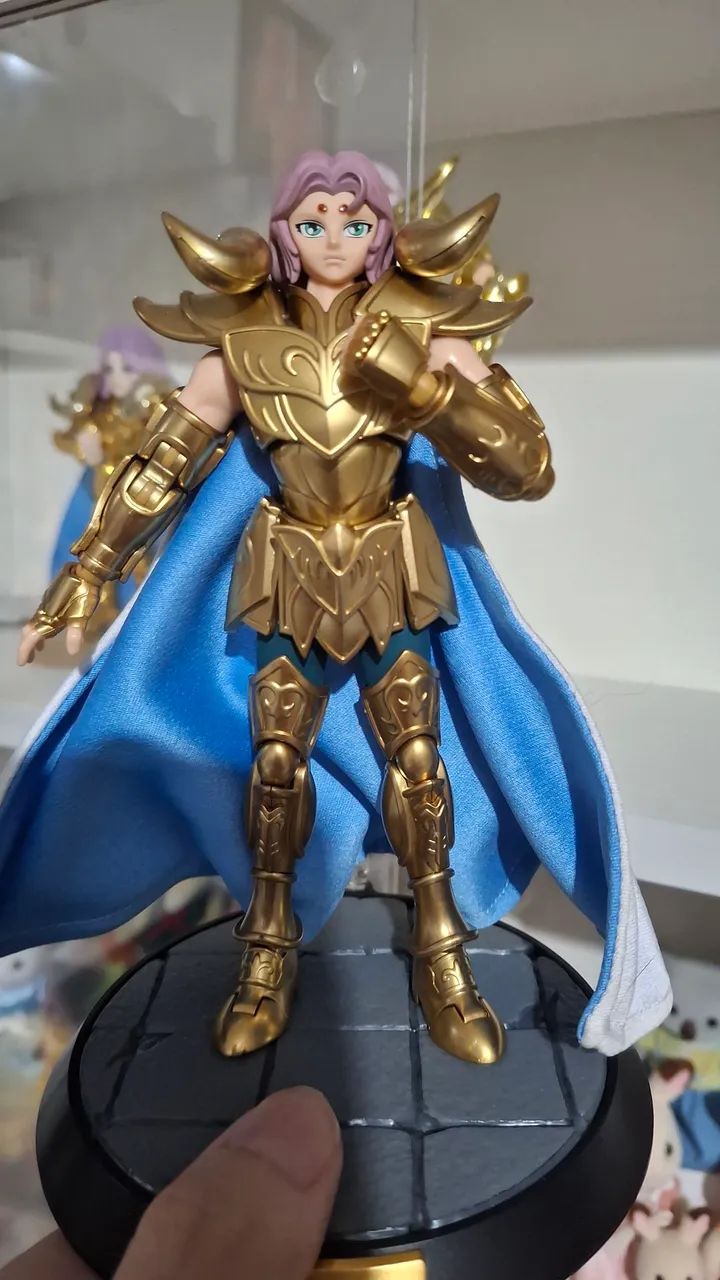 Mu de Aries Blokees custom versão anime com capa de arame - Foto 4