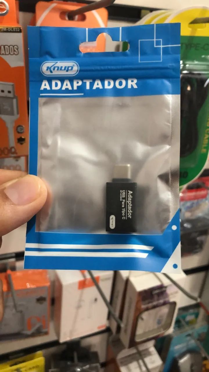 Usb Fêmea para Tipo-C Otg USB p/Tipo-C