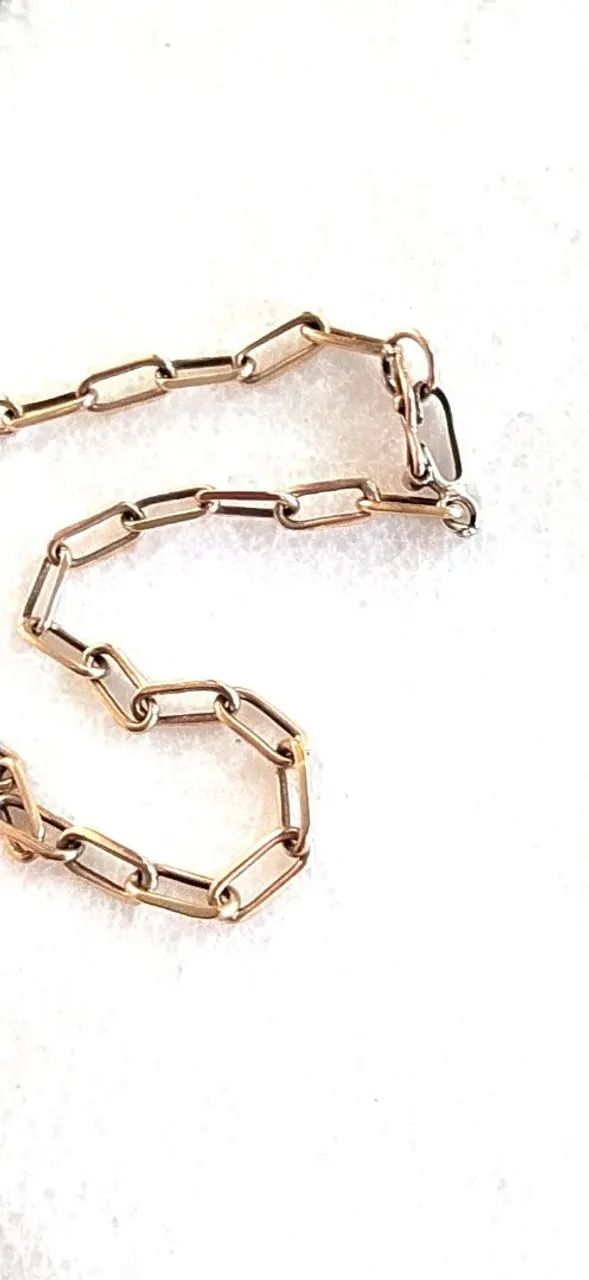 Corrente elos facetados 62cm 18k - Foto 2