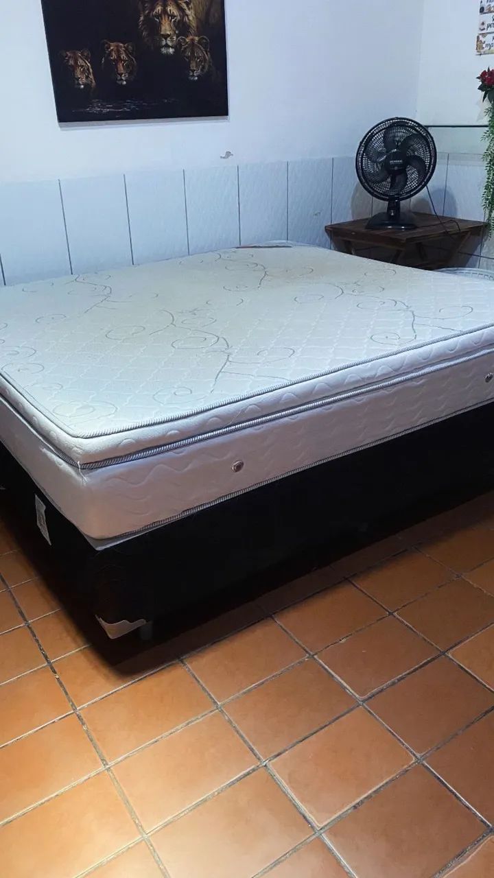Cama Box , King Ortobom ( Completamente nova) - Foto 4
