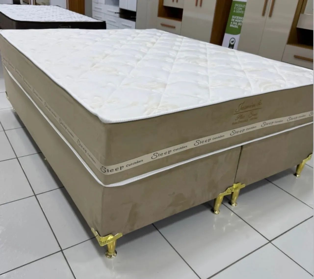 Cama box Queen molas ensacadas base+colchão disponível  - Foto 2