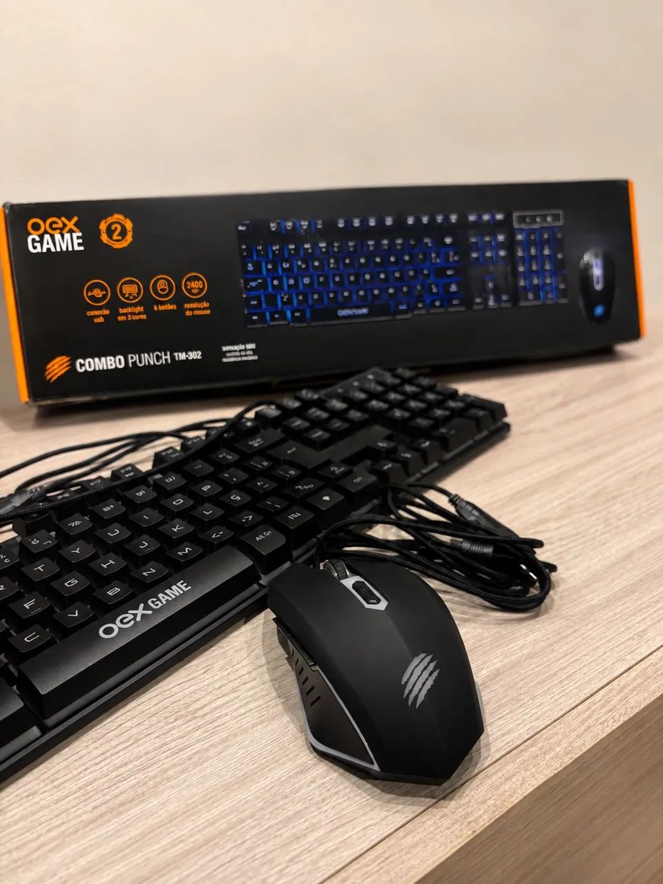 KIT GAMER OEX GAME COMBO PUNCH TM-302 - Foto 2