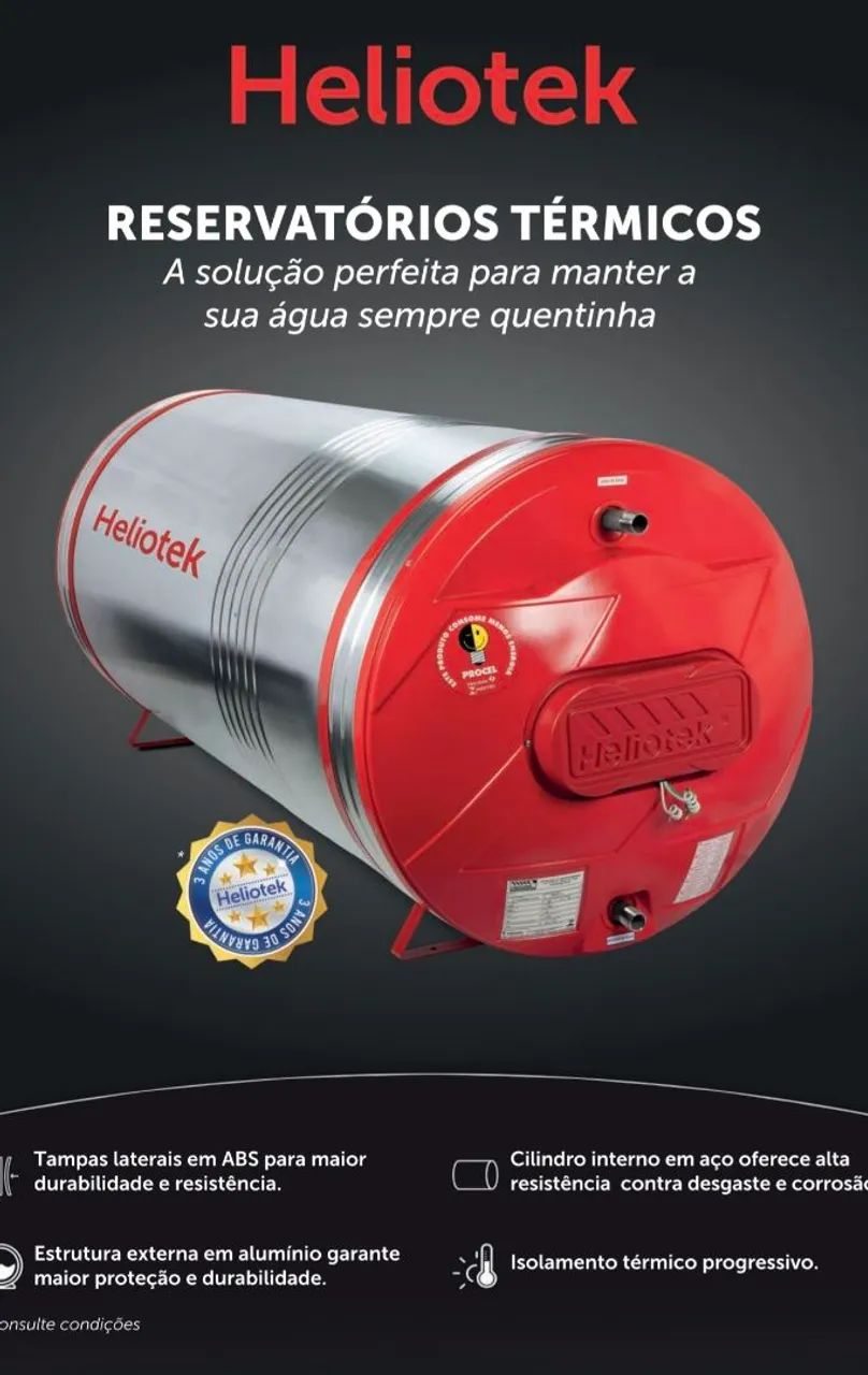 Boiler Alta Pressão - Solar e Elétrico 600 Litros Aço 316. Pague quando receber!