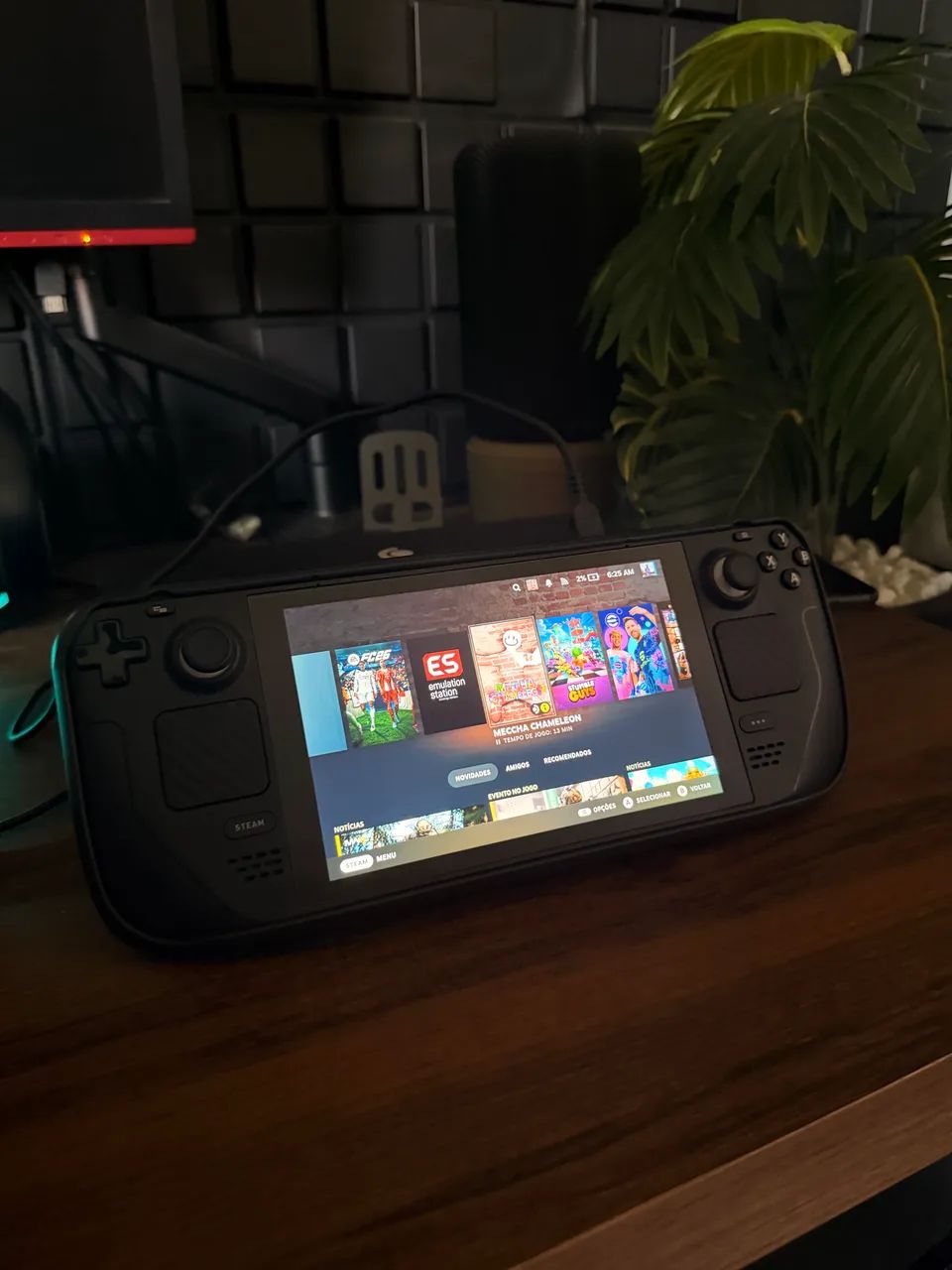 Steam Deck 64GB + MicroSD 512GB + Capa Kickstand + Película + Skin